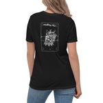 Magician Card - Front & Back - Women's Relaxed T-Shirt - Black