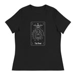 Devil Card - Front & Back - Women's Relaxed T-Shirt - Black