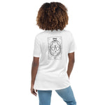 Death Card - Front & Back - Women's Relaxed T-Shirt - White