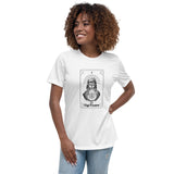 High Priestess Card - Front & Back - Women's Relaxed T-Shirt - White