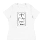 Devil Card - Front & Back - Women's Relaxed T-Shirt - White
